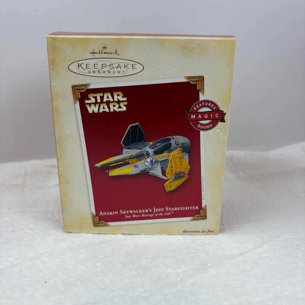 Hallmark Keepsake 2005 Star Wars Anakin Skywalker Jedi Starfighter Magic Sound